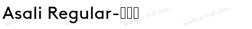 Asali Regular字体转换